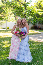 Mermaid Sweetheart Floral Chiffon Long Prom Dress JP070860