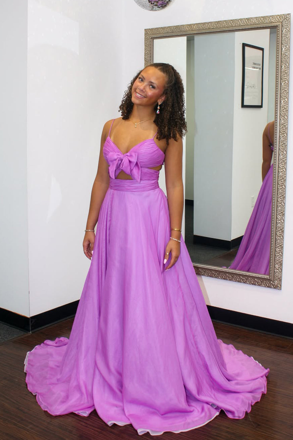 A Line Sweetheart Keyhole Iridescent Organza Prom Dress JP070817