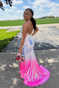 Mermaid Sweetheart Sequins Long Prom Dress with Slit JP070859