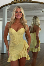 Cute Bodycon Sweetheart Pink Satin Short Homecoming Dresses with Hot Stone Beading JP25071106