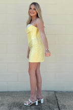 Sparkly Tight Sweetheart Satin Short Homecoming Dresses with Beading JP072214