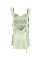 Blush Pink Ruffle Strap Mini Homecoming Dress with Side Cutouts JP25092904