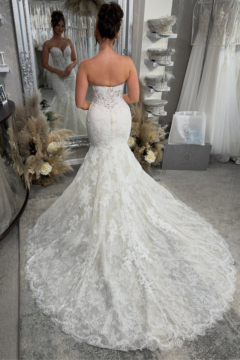Bohemian Mermaid Sweetheart Lace Wedding Dresses with Appliques JP070937