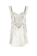 Blush Pink Ruffle Strap Mini Homecoming Dress with Side Cutouts JP25092904