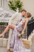 Unique Mermaid Strapless Jacquard Satin Long Prom Dress JP070850